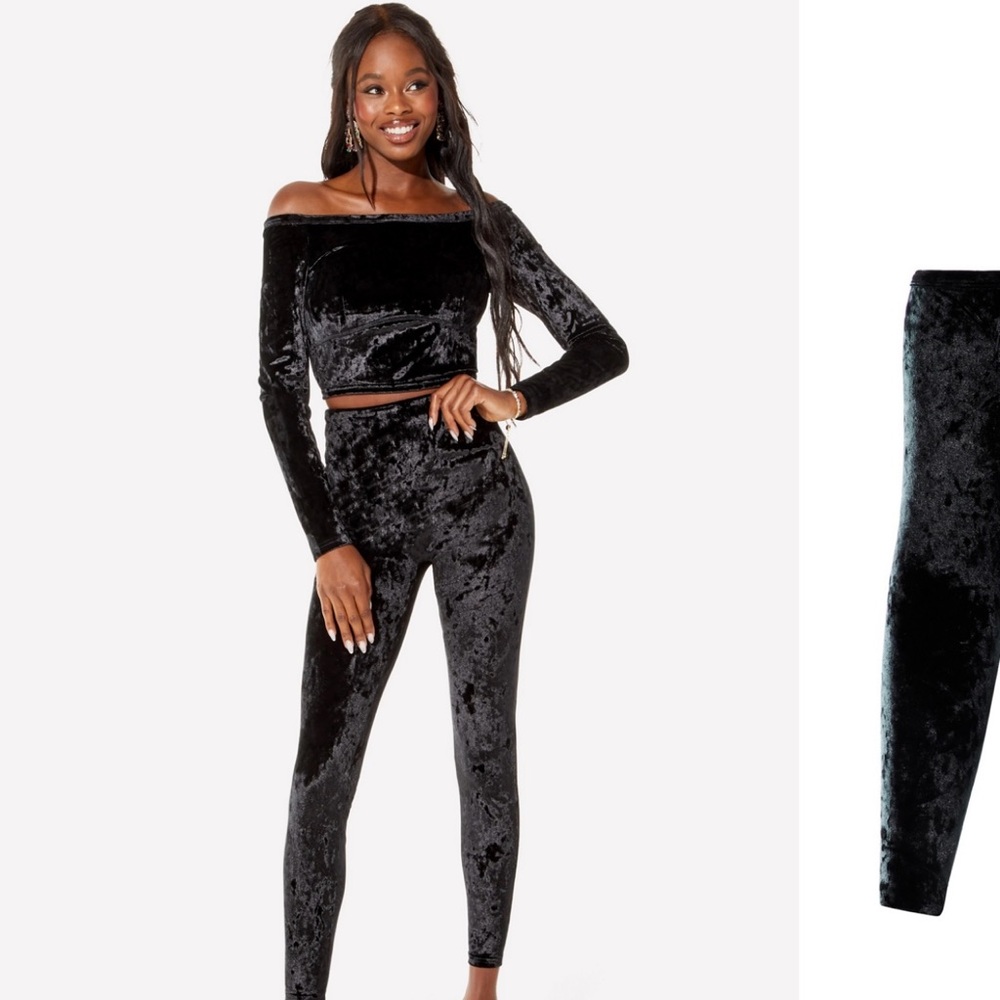 Yitty plusshy shaping high waist legging and top set